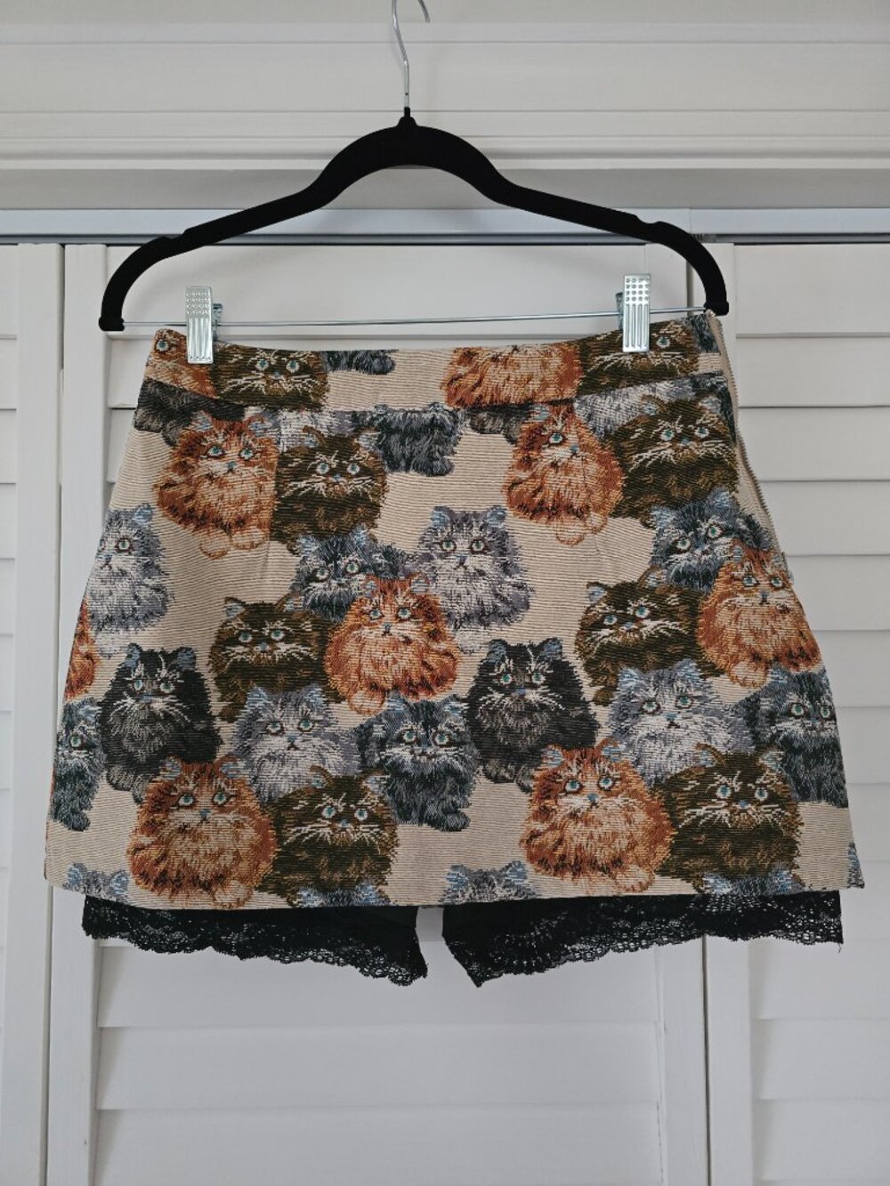 Dressed in Lala Twinkle Toes Jacquard Skort in Precious Persians - Picture 6 of 8
